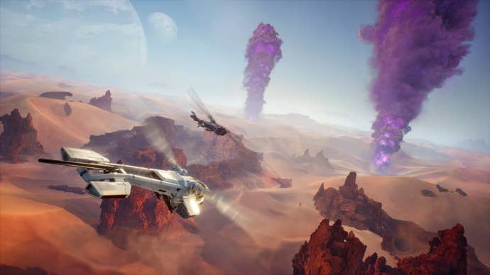 Dune Awakening Deep Desert spice eruption