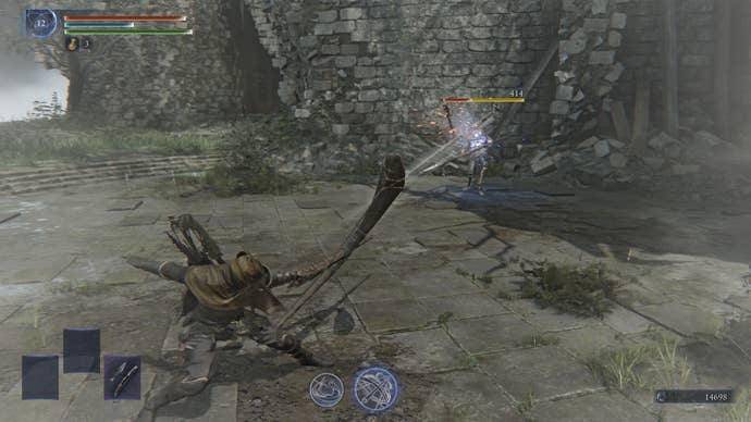 The Ironeye using his ultimate art in Elden Ring Nightreign