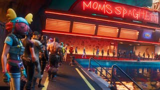 Fortnite players queueing up to taste Eminem's mom's spaghetti.