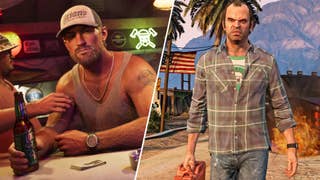 Jason Duval in GTA 6 opposite Trevor Philips in GTA 5.
