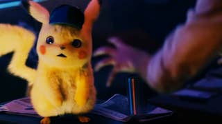Detective Pikachu looking like someone's glued his credit card to a roof so he can't buy too much Pokemon Lego.
