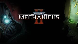 Warhammer 40,000: Mechanicus 2 key art logo