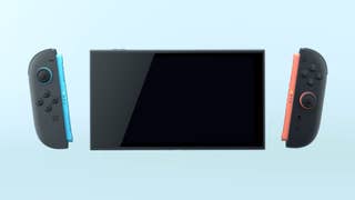 The Nintendo Switch 2, its Joy-Cons separated from it about to attach themselves.