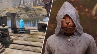 M'aiq the Liar in Oblivion Remastered opposite a message left using the Ghosts of Tamriel mod.