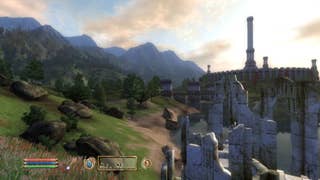 A view of the Imperial City in Oblivion.