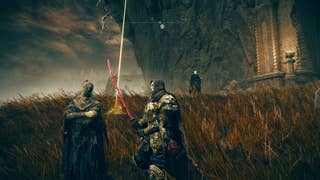 The Tarnished speaks with the Hornsent in Elden Ring Shadow of the Erdtree