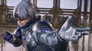 Lee Chaolan in Tekken 8, striking a pose that beckons another player to fight him.